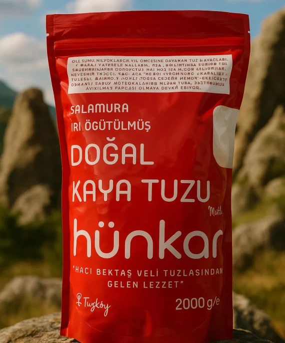 Hünkar Hünkâr Salamura İri Öğütülmüş Doğal Kaya Tuzu 500 gr (iyotsuz)
