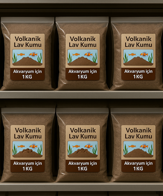 Doğal Lav Kayası (kumu) – Akvaryum, Bahçe ve Dekoratif Kullanım – 1 KG